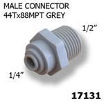 CONECTOR MACHO ½ X M¼ MIATECH